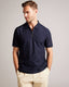 Ted Baker Tulip Textured Zip Polo Shirt