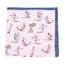Amanda Christensen Surfer Print Pocket Square-Pocket Squares-Amanda Christensen-Pink-One-Diffney Menswear