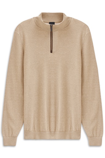 Bugatti Contrast Zip Halfzip Knit