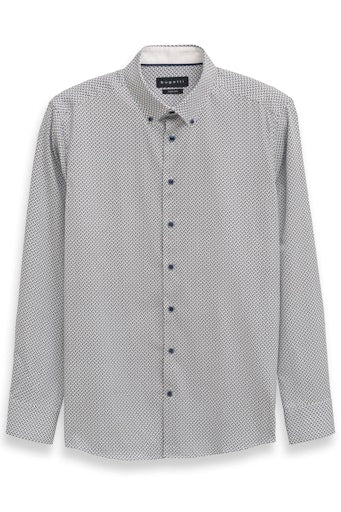 Bugatti Geo Print Shirt - Navy