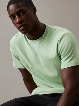 Calvin Klein Micro Logo T-Shirt-Tops-Calvin Klein-Quiet Green-S-Diffney Menswear