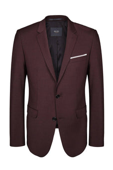 Digel Extra Slim Fit Suit Jacket-Suit jackets-Digel-Wine-36R-Diffney Menswear