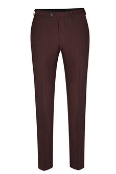 Digel Extra Slim Fit Suit Trousers-Suit trousers-Digel-Wine-30R-Diffney Menswear