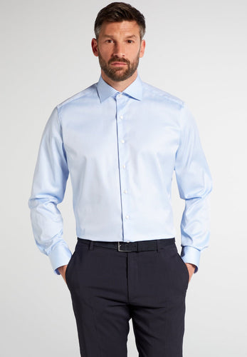 Eterna Modern Fit Cover Shirt Blue