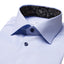 Eton Light Blue Shirt Floral Details