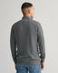 Gant Cotton Piqué Half-Zip Sweater-Knitwear-Gant-Navy-S-Diffney Menswear