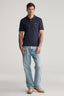 Gant Textured Striped Polo Shirt