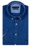 Giordano Short Sleeve Button Down Soft Washed Linen Shirt