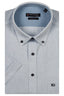 Giordano Short Sleeve Button Down Washed Linen Stripe Shirt