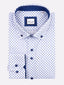 Marnelli Flower Print Cotton Shirt-Casual shirts-Marnelli-Sky blue-S-Diffney Menswear