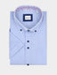 Marnelli Scott Gingham Checked Cotton Shirt-Casual shirts-Marnelli-Blue-S-Diffney Menswear