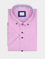 Marnelli Scott Gingham Checked Cotton Shirt-Casual shirts-Marnelli-Pink-S-Diffney Menswear
