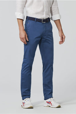 Meyer Regular Fair Chino Trousers-Chinos-Meyer-Blue-32S-Diffney Menswear