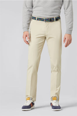 Meyer Regular Fair Chino Trousers-Chinos-Meyer-Stone-32S-Diffney Menswear