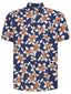 Remus Uomo Short Sleeve Floral Print Casual Shirt-Casual shirts-Remus Uomo-Navy-S-Diffney Menswear