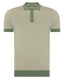Remus Slim Fit Knitted Cotton Short-Sleeve Polo-Tops-Remus Uomo-Pink-S-Diffney Menswear