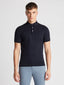 Slim Fit Knitted Cotton Short-Sleeve Polo-Tops-Remus Uomo-Navy-S-Diffney Menswear