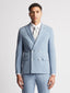 Remus Uomo Stretch Double Breasted Massimo Suit Jacket-Blazers-Remus Uomo-Blue-36R-Diffney Menswear