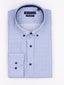 Rockbay Flower Striped Cotton Shirt-Casual shirts-Rockbay-Blue-S-Diffney Menswear