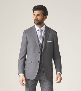 Skopes Harcourt Tailored Suit Jacket Tweed Effect
