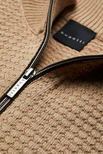 Bugatti Textured Half-Zip Sweater