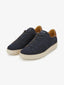 Menswear Shoes - Eden Park Navy Leather Trainers