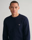 Gant Micro Cotton Textured Crew Neck Sweater