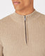 Remus Uomo Tapered Fit Cotton Half Zip Sweater