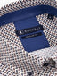 Rockbay Printed Shirt - Burgundy and Navy Blue