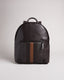 Ted Baker Striped PU Backpack Brown