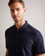 Ted Baker Tulip Textured Zip Polo Shirt