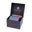 Amanda Christensen Printed Tie & Pocket Square Boxset-Tie & Pocket Square Boxsets-Amanda Christensen-Navy-One-Diffney Menswear