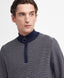 Barbour Dunstan Half Zip Jumper-Knitwear-Barbour-Navy-M-Diffney Menswear