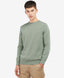 Barbour Pima Cotton Crew Neck Sweater-Knitwear-Barbour-Green-M-Diffney Menswear