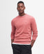 Barbour Pima Cotton Crew Neck Sweater-Knitwear-Barbour-Pink-M-Diffney Menswear