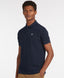 Barbour Tartan Pique Polo Shirt-Tops-Barbour-Navy-S-Diffney Menswear