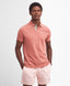 Barbour Tartan Pique Polo Shirt-Tops-Barbour-Pink-S-Diffney Menswear