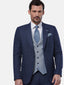 Benetti Oslo Contrast 3 Piece Suit-Suits-Benetti-Indigo-34R-Diffney Menswear