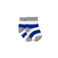 Blue & White Stripe Bamboo Sock (seamless toe)