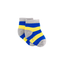 Blue & Yellow Stripe Bamboo Sock (seamless toe)