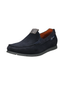 Bugatti Blue Leather Mocassin-Footwear-Bugatti-Navy-41-Diffney Menswear