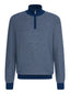 Bugatti Half-zip Cotton Sweater-Knitwear-Bugatti-Cobalt-M-Diffney Menswear