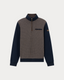 Bugatti Half-Zip Mixed-Media Sweater