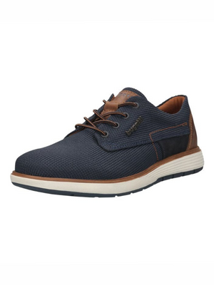 Bugatti Mens Blue Lace Up Brute Trainer