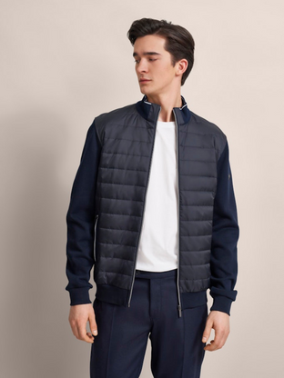 Bugatti Padded Mix Media Hybrid Jacket