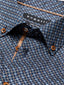Bugatti Square Pattern Long Sleeve Shirt-Casual shirts-Bugatti-390 Navy-S-Diffney Menswear