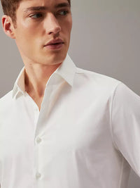 Calvin Klein Poplin Stretch Slim Shirt