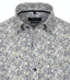 Casa Moda Button-Down Collar Leaf Print Shirt