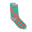 Christmas Green & Red Stripe Bamboo Sock (seamless toe)
