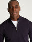 Diffney 2-Ply Merino Wool Mix Half-Zip Sweater